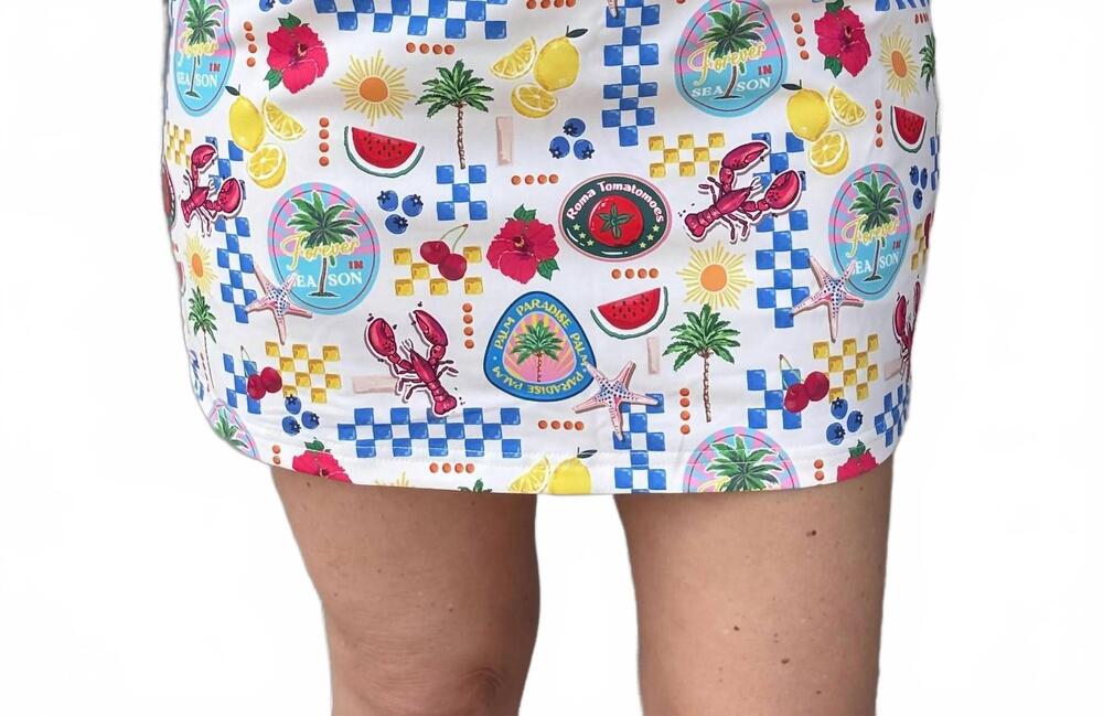 NEW JESS LEA amalfi mood skort in multicolor